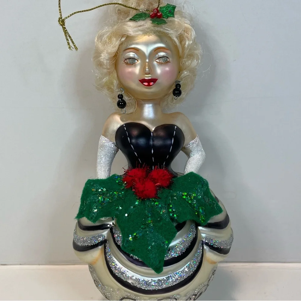 KURT ADLER Glass LORALIE'S LADIES Christmas Ornament 2006 Princess Holiday